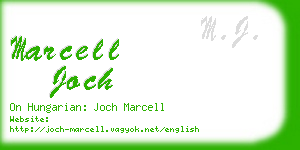 marcell joch business card